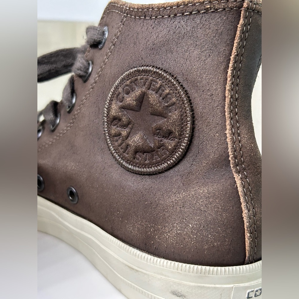 Converse X John Varvatos Men’s 6.5 Brown Leather Chuck Taylor All Star Shoes - Picture 6 of 11